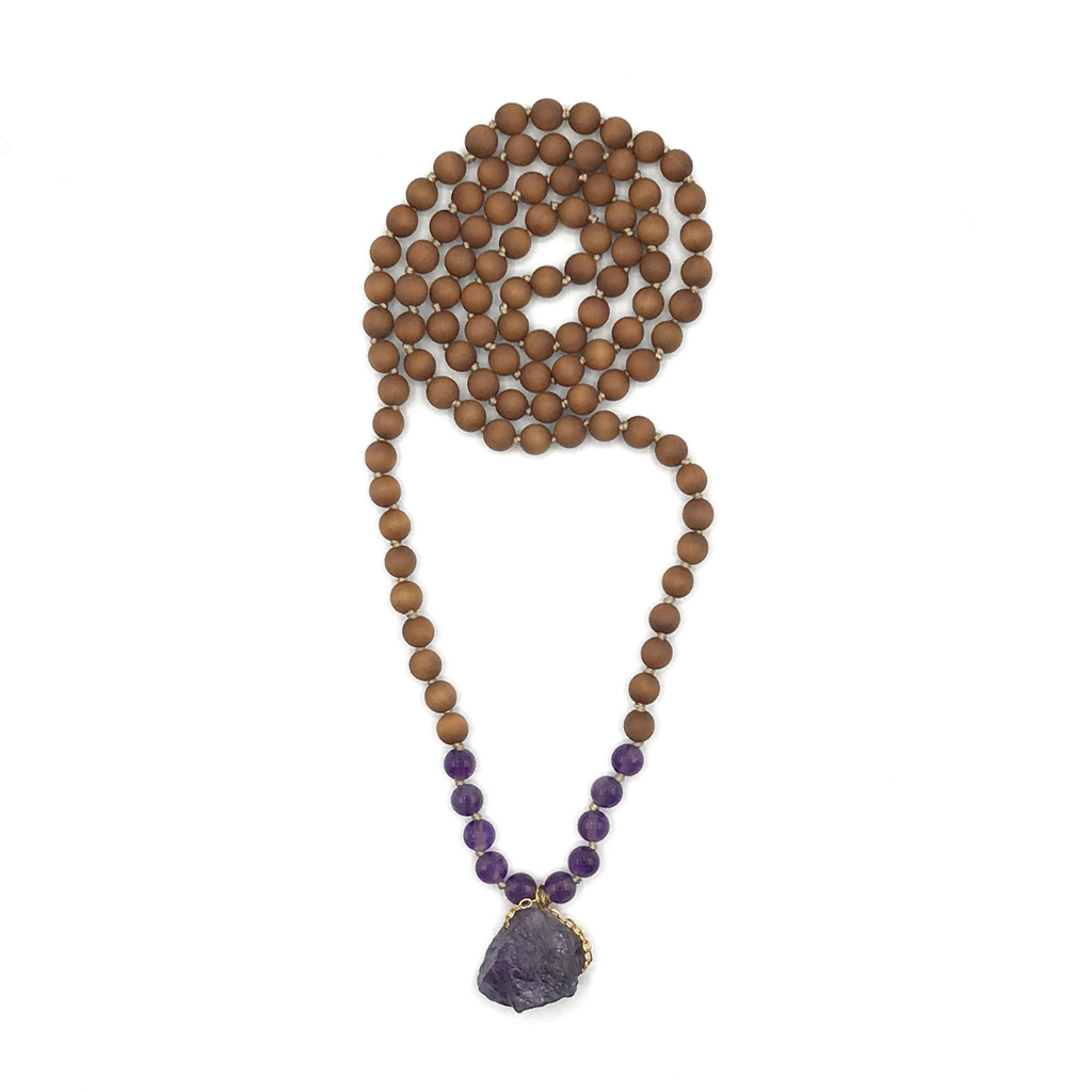 Crown Chakra Amethyst Mala