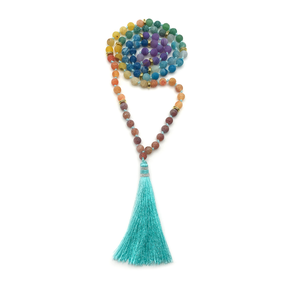 Gemstone Chakra Mala Necklace