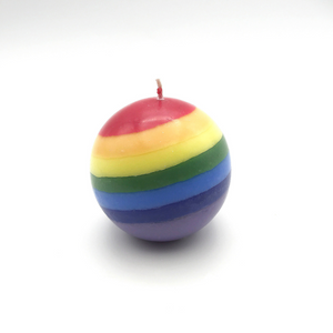 Rainbow Globe Candle