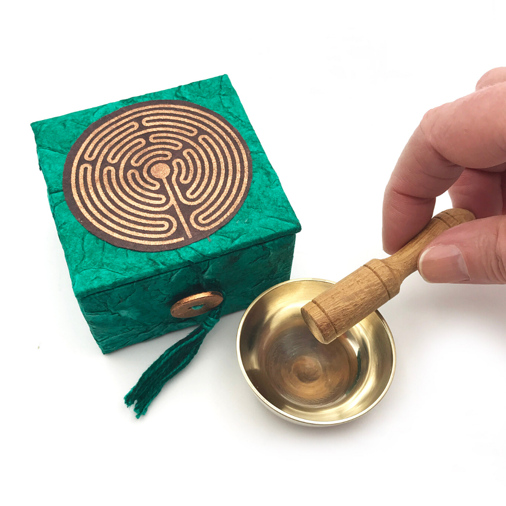 Garden Labyrinth Meditation Bowl