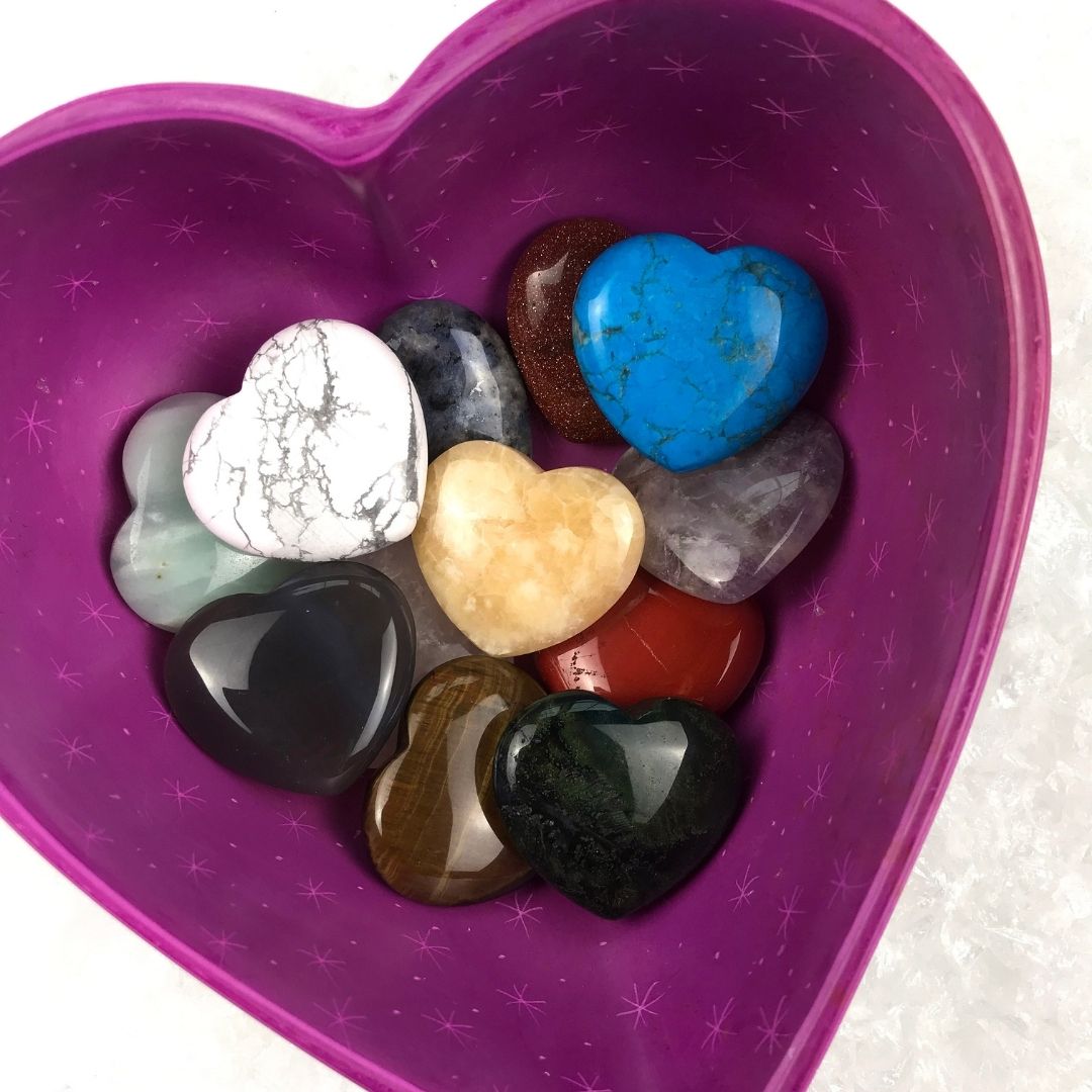 Polished Gemstone Hearts