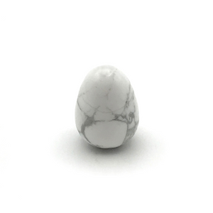 Natural Howlite Stone Thinking Egg