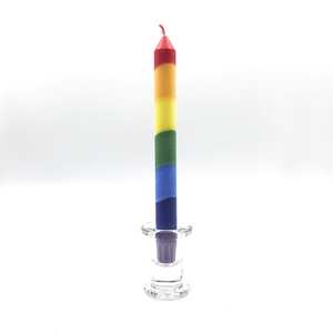 Rainbow Taper Candle