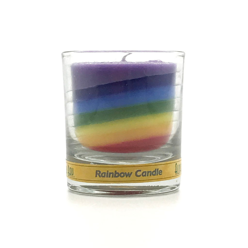 Rainbow Votive Candle