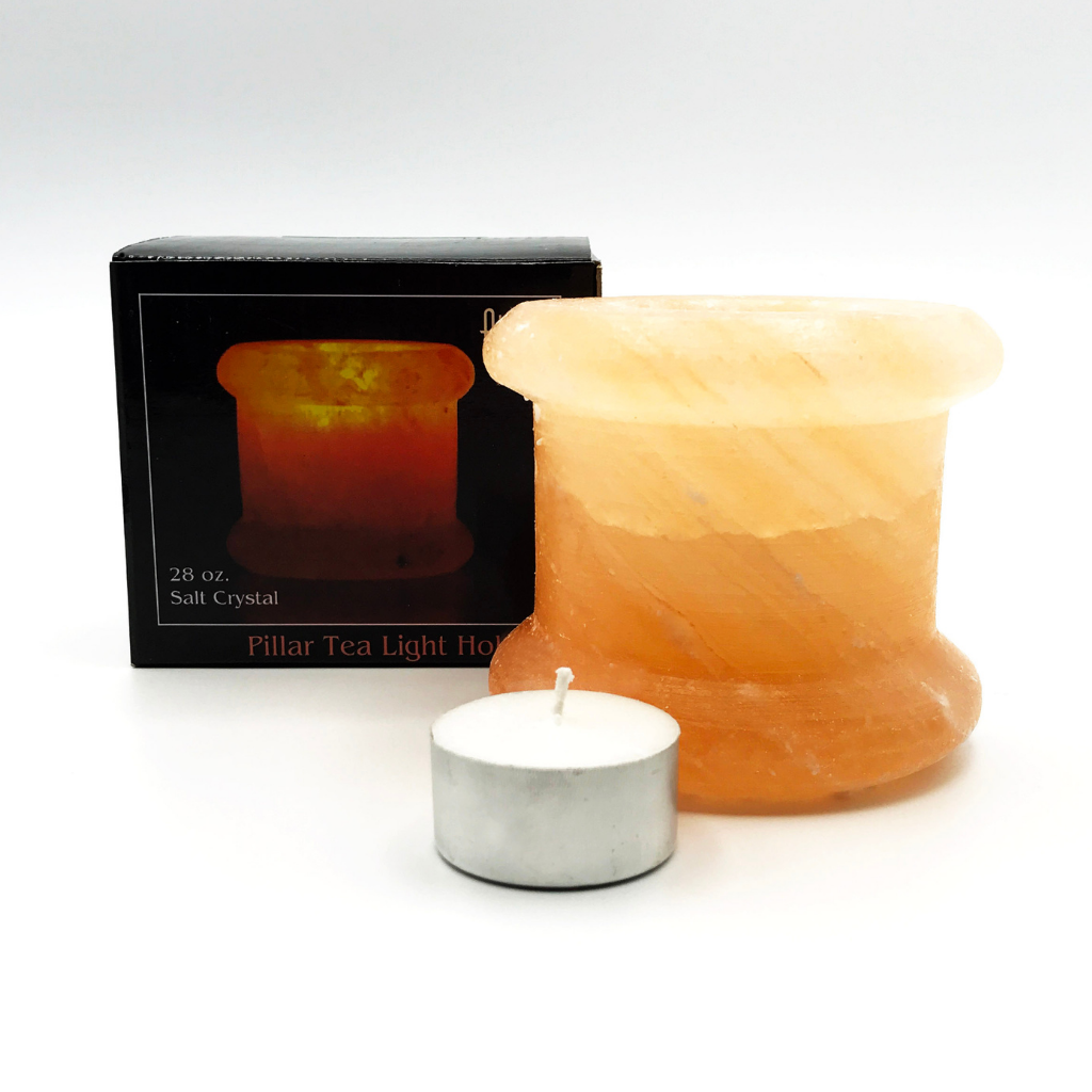 Salt-Pillar Tea Light Holder