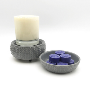 Candle Warmer and Wax Melter - 2 in 1 (Classic Slate)