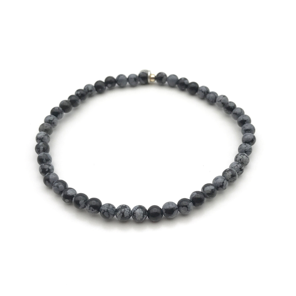 Snowflake Obsidian Energy Bracelet