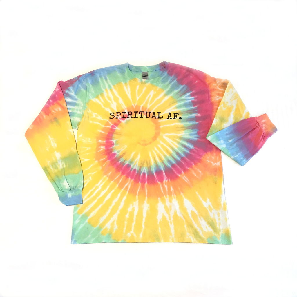 Spiritual AF - Long Sleeve Tie Dye