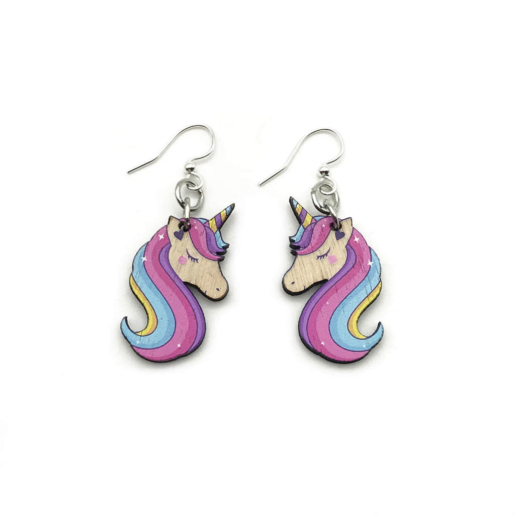 Bashful Unicorn Earrings