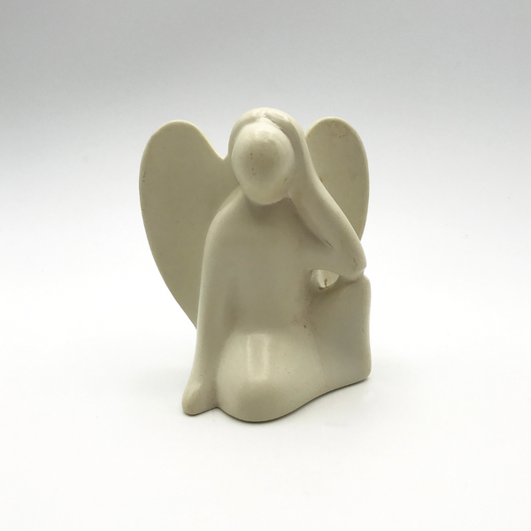 Soapstone Sitting Angel - Rev Karla